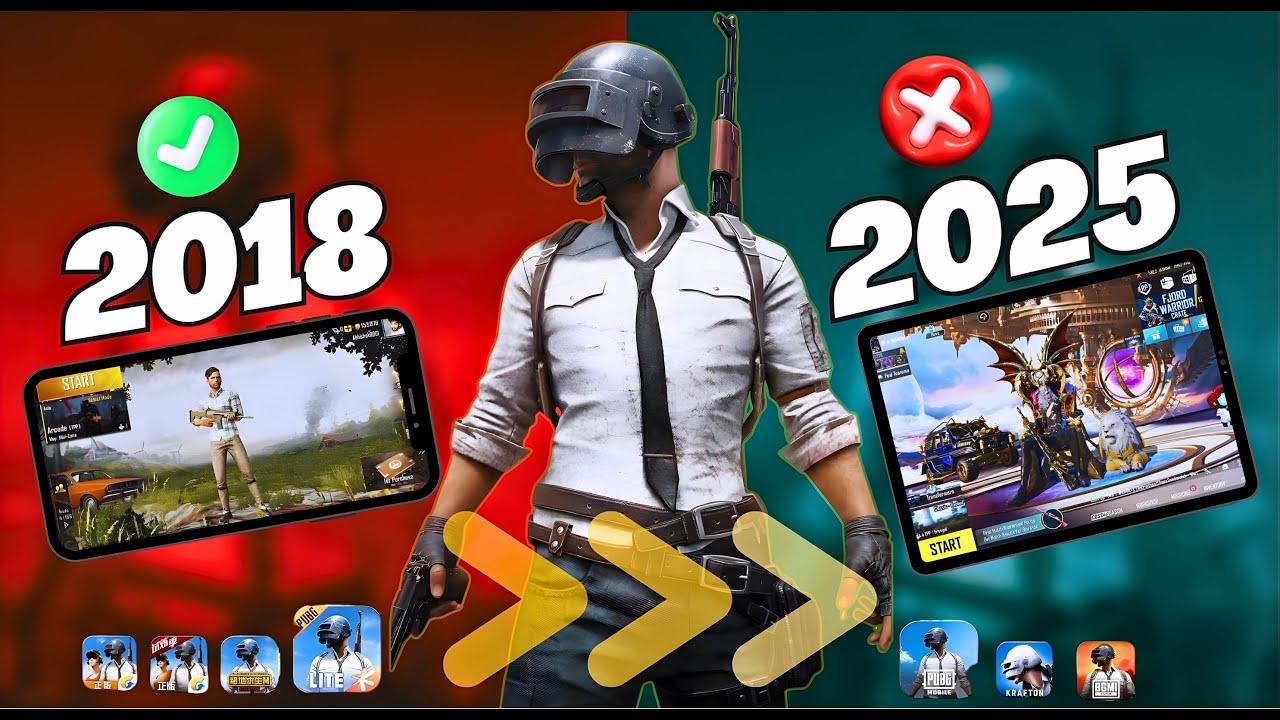 😱 PUBG 2018 vs BGMI 2025: 7 Years of Evolution!  The TRUTH About Bugs, Hackers & Optimization! #bgmi