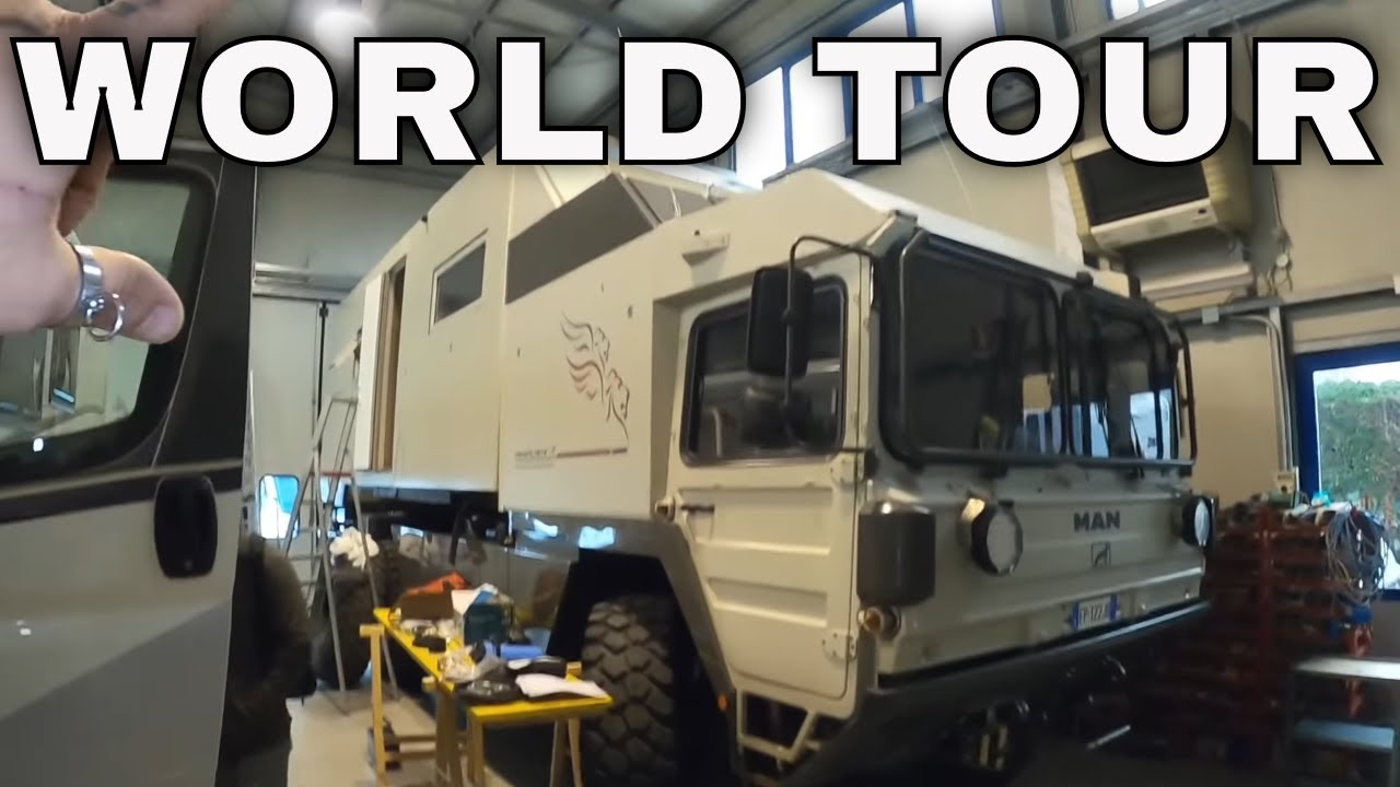 GIRO DEL MONDO - CAMION CAMPER MAN 6X6 KAT1 A1 CAMPERIZZATO