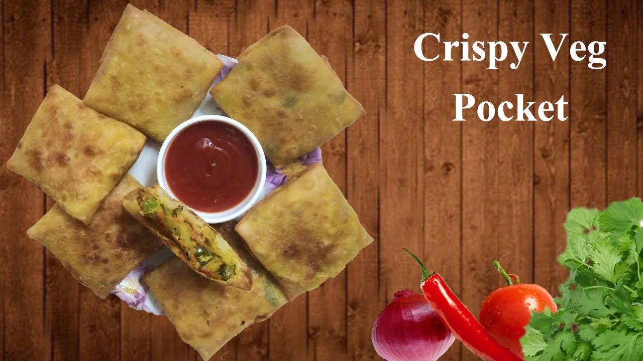 Crispy Veg Pocket | Crispy Vegetable Pockets | Vegetable recipes | Indian snack
