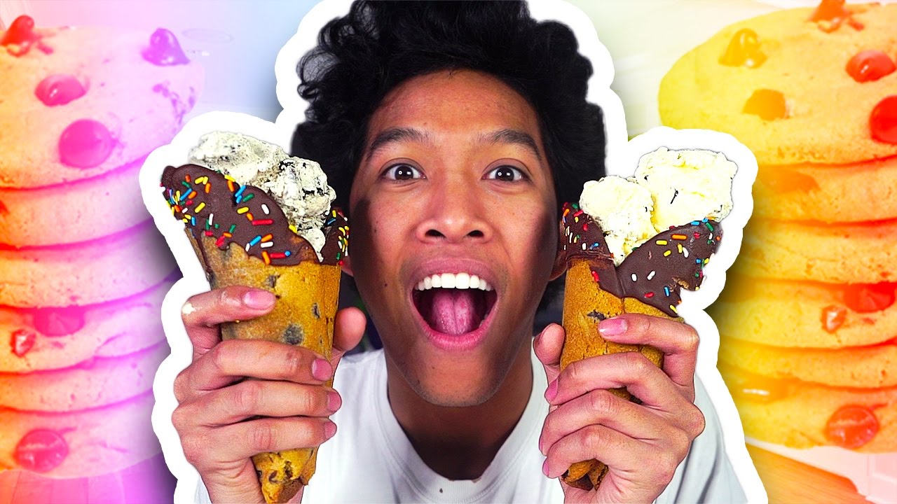 DIY HOW TO MAKE COOKIE DOUGH ICE CREAM CONE!!!