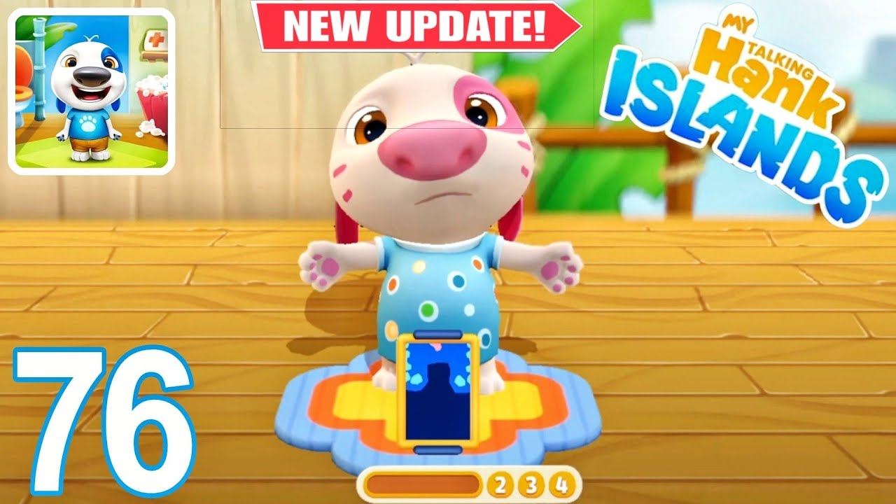 NEW UPDATE - HEALTH CHECKUP AVAILABLE IN MY TALKING HANK ISLANDS - GAMEPLAY 76 (ANDROID/iOS)