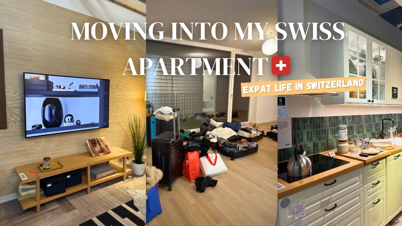 Moving Into My Swiss Apartment 🇨🇭 Quick tour #apartmentvlog #firstapartment #livingalone #expatlife