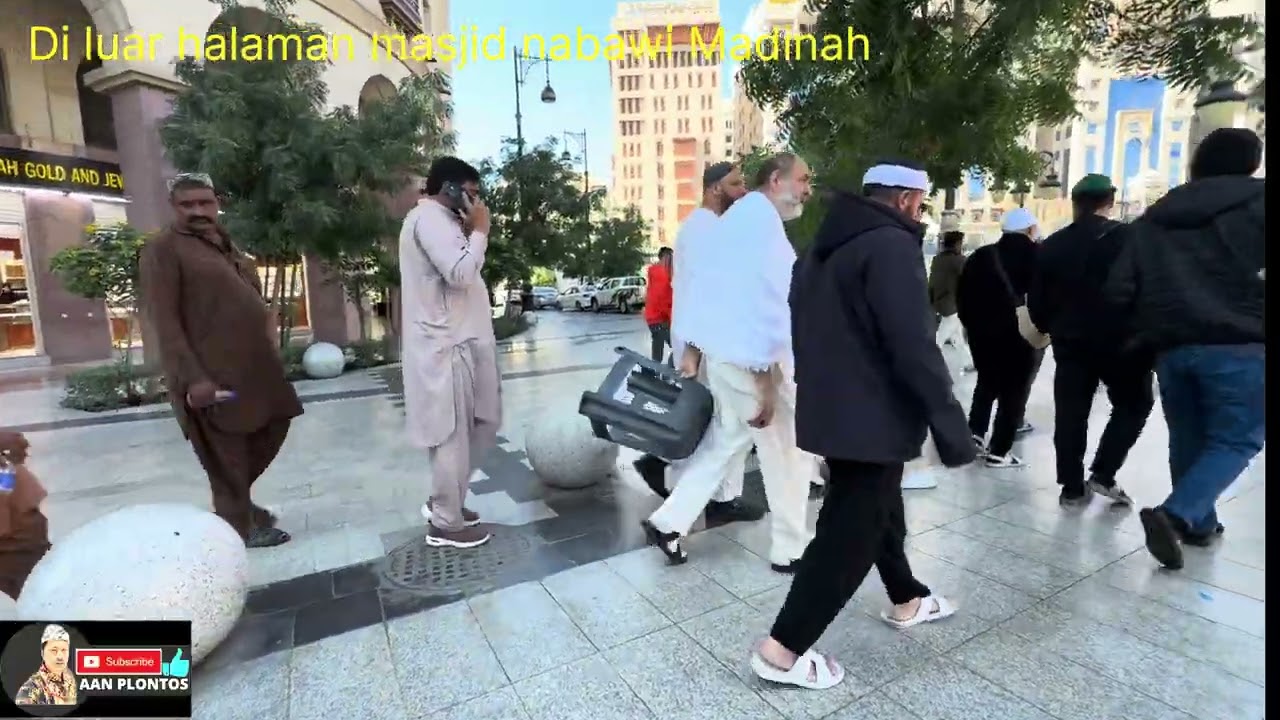 Satu moment di kota madinah… Pelataran masjid nabawi #madinah