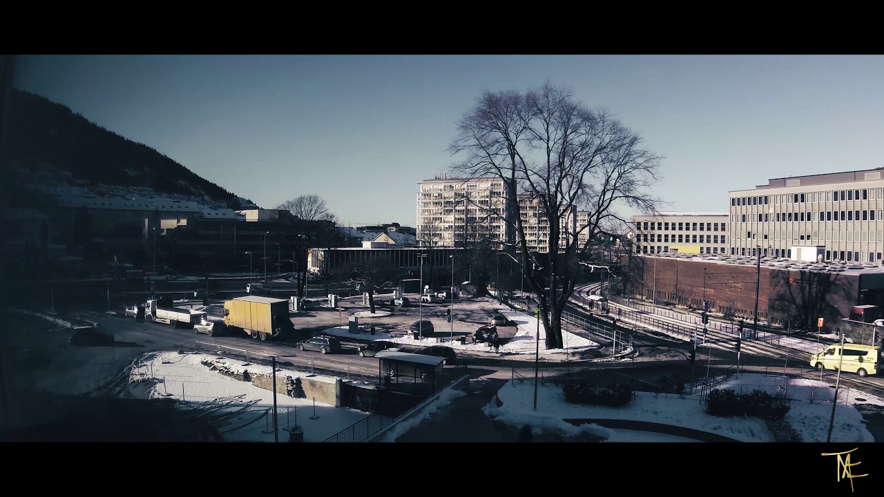 2H 1M Timelapse over Danmarksplass Bergen Norway