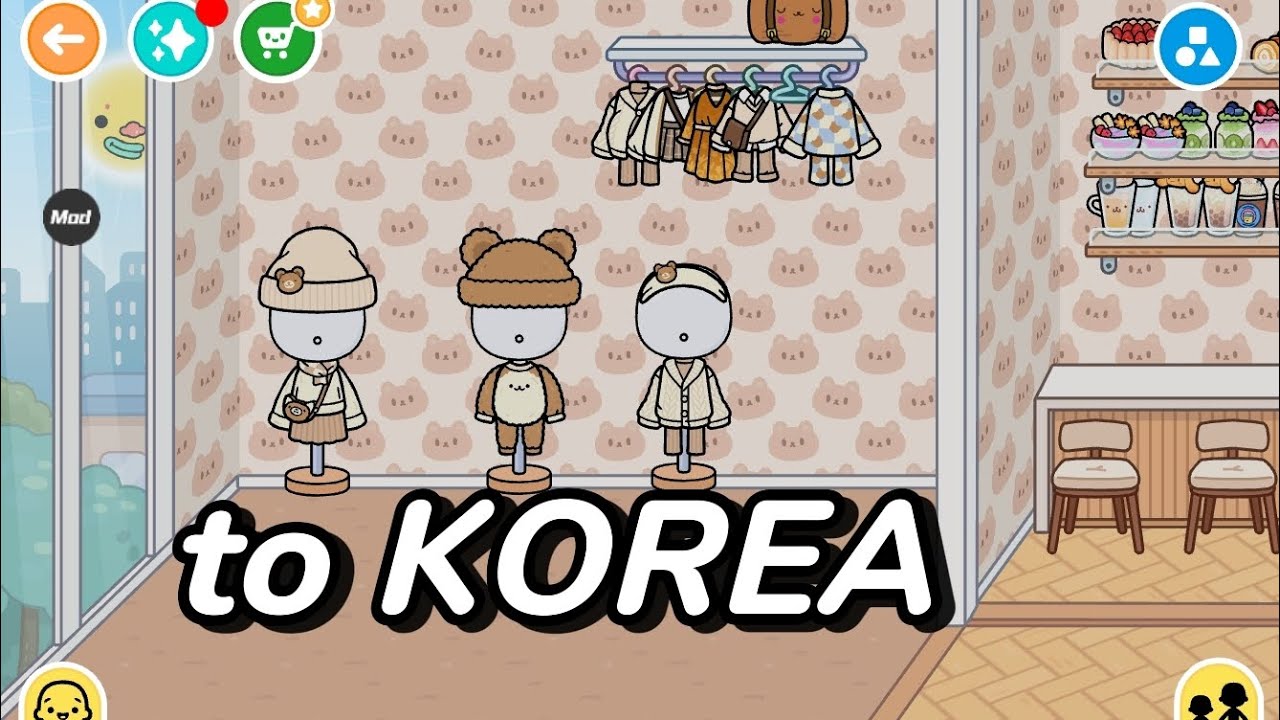 Sklep i kawiarnia w Korei😯💗