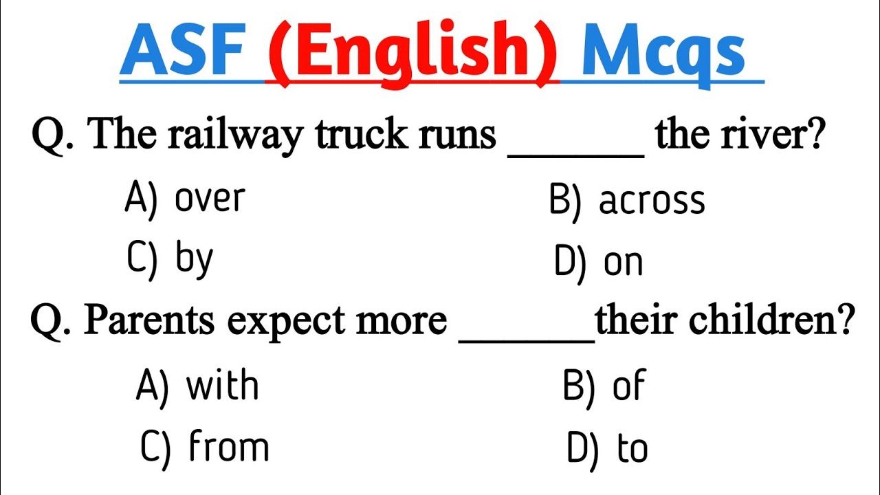 ASF English Test Preparation | ASF Test Preparation 2023