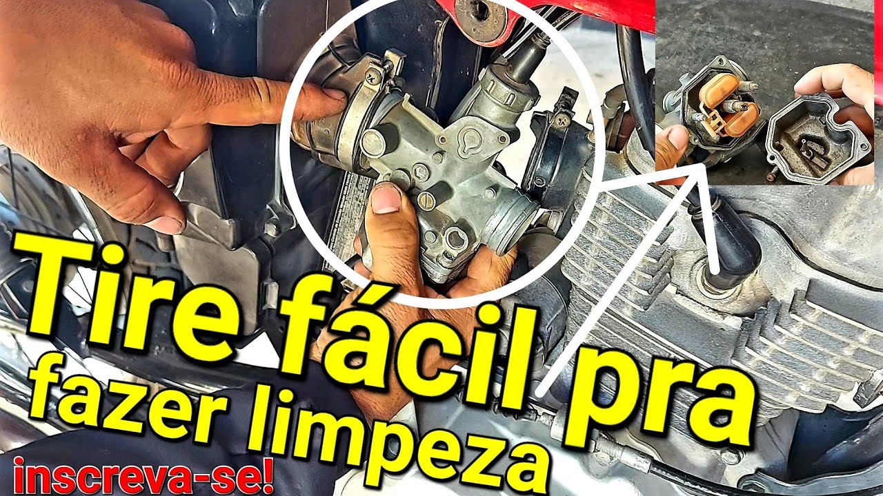 Como tirar carburador pra fazer limpeza e regulagem passo a passo