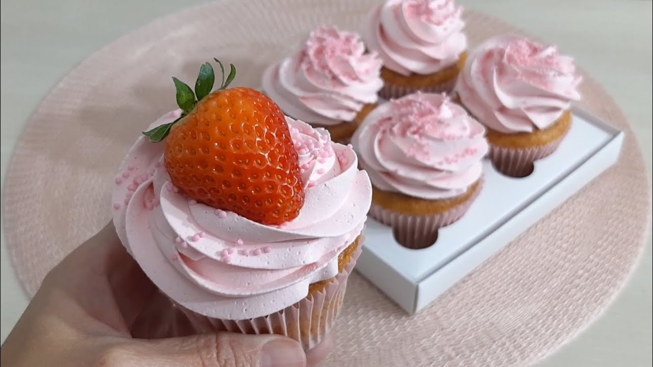Cupcake- aprenda a fazer essa massa muito fofinha e deliciosa