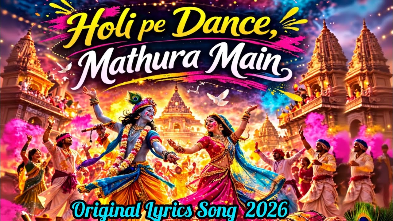 Holi Pe Dance in Mathura |Hare Krishna Holi Song |Radha Krishna Holi Dance Bhajan|Braj Holi Special