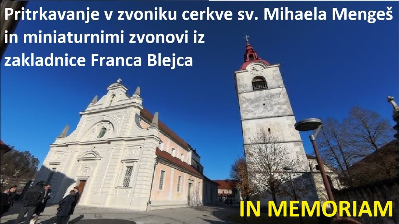 ZVONOVI CERKVE SV. MIHAELA MENGEŠ in miniaturni zvonovi F. Blejca - zvočno sem jih snemal leta 2000