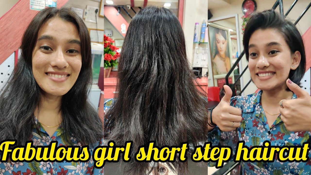 Fabulous girl choice short haircut full video/short step haircut/indian girls and women haircut💇✂️