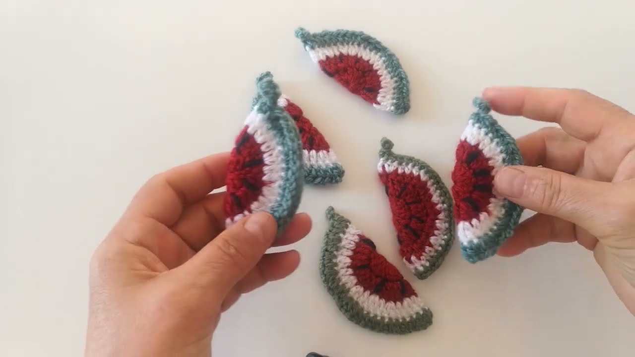Karpuz Dilimi Örgü Modeli Adım Adım Anlatım (Bebek Yelek ve Patik İçin)