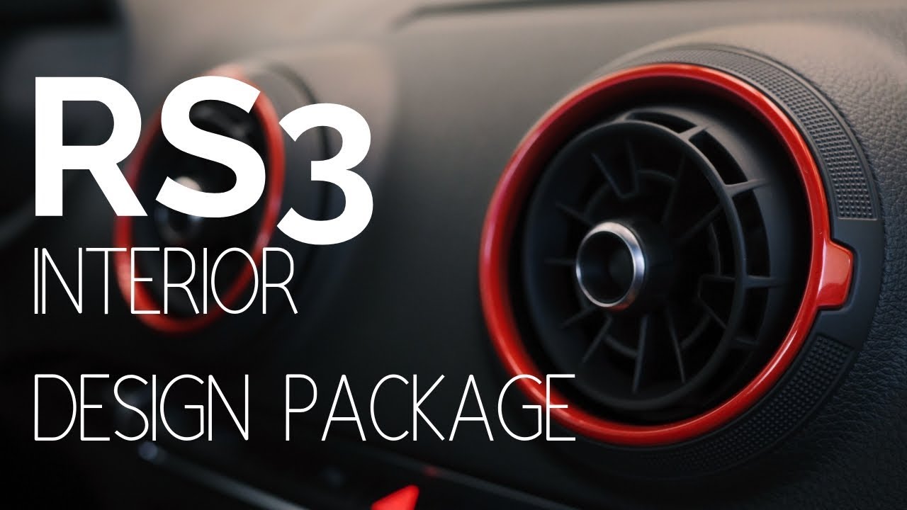 AUDI RS3 Interior Design Pack shot in 4K
