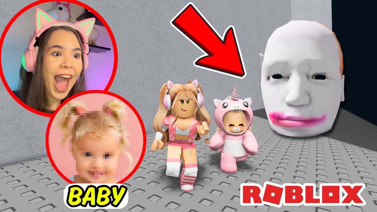 Minha FILHA JOGOU o FUJA das CABE&Ccedil;AS pela PRIMEIRA VEZ no ROBLOX!
