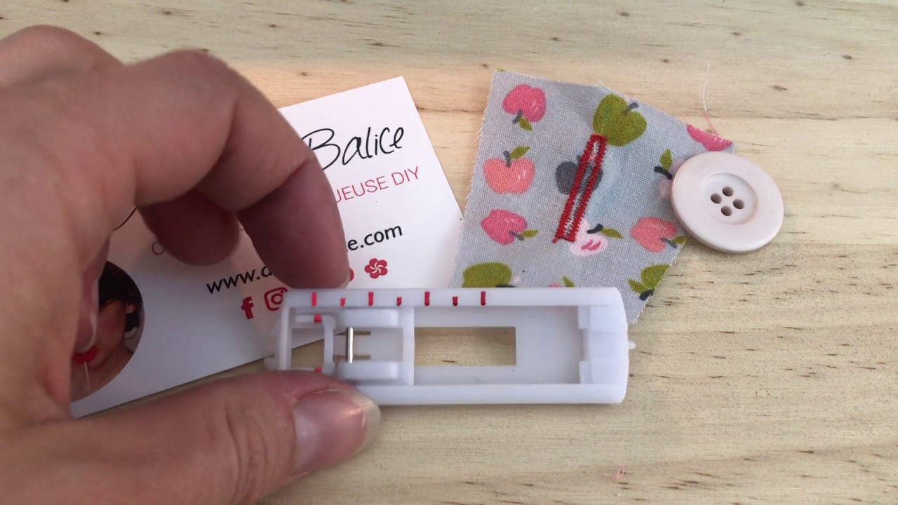 Tutoriel couture : Boutonnière à la machine à coudre