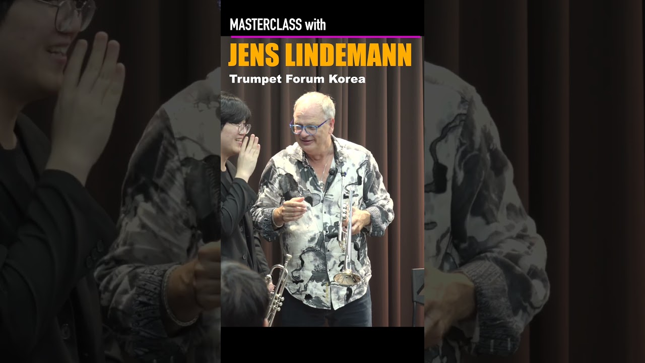 Masterclass with Jens Lindemann!! How to relax your body #trumpet #트럼펫