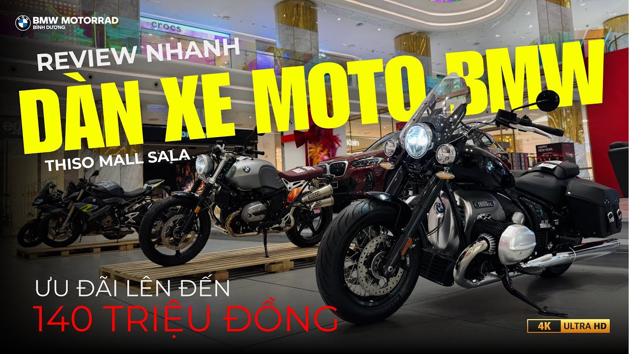 Ưu đãi 140 Triệu đối với BMW R18 Classic và còn nhiều mẫu xe đang trưng bày tại Thiso Mall Sala