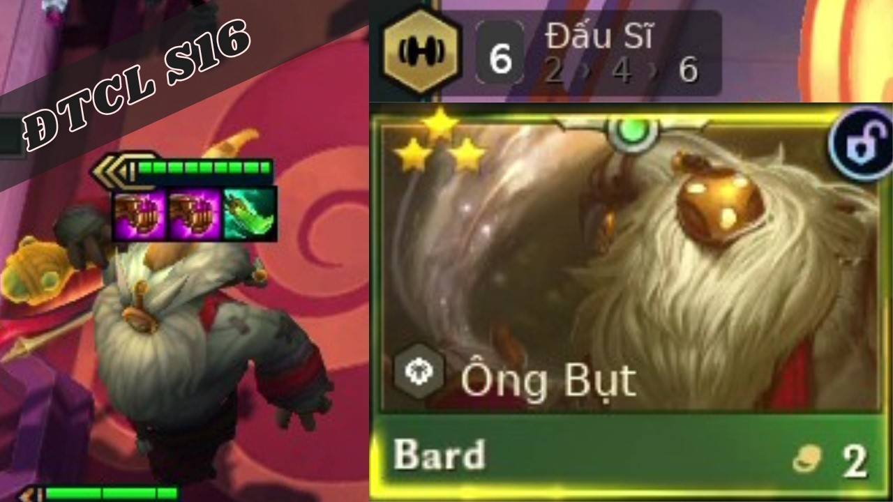 BARD Đấu Sĩ | ĐTCL mùa 16 | Xếp hạng | LMHT | Full Gameplay
