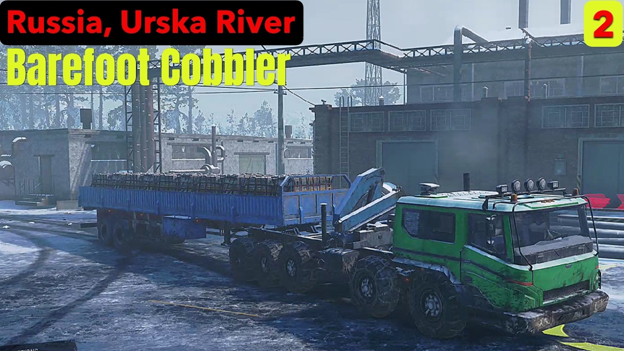 Russian Federation, Urska River - Barefoot Cobbler - SnowRunner Play Through Part 558