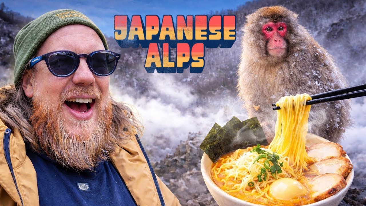 Рамен, саке и снежные обезьяны в ЗАМОРОЖЕННЫХ АЛЬПАХ Японии! 🇯🇵