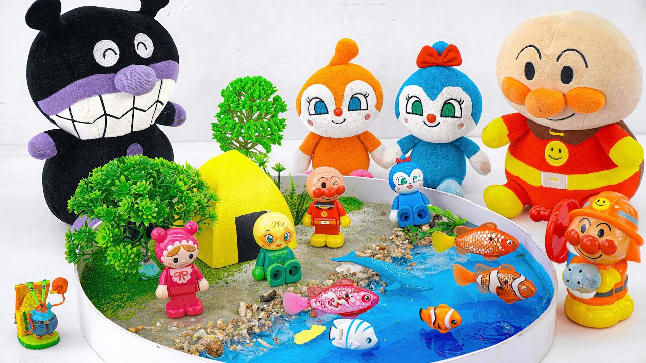90 Minutes Satisfying with Unboxing Anpanman Zuru Beach Fish Toy Set ASMR | アンパンマンのおもちゃまとめ大全