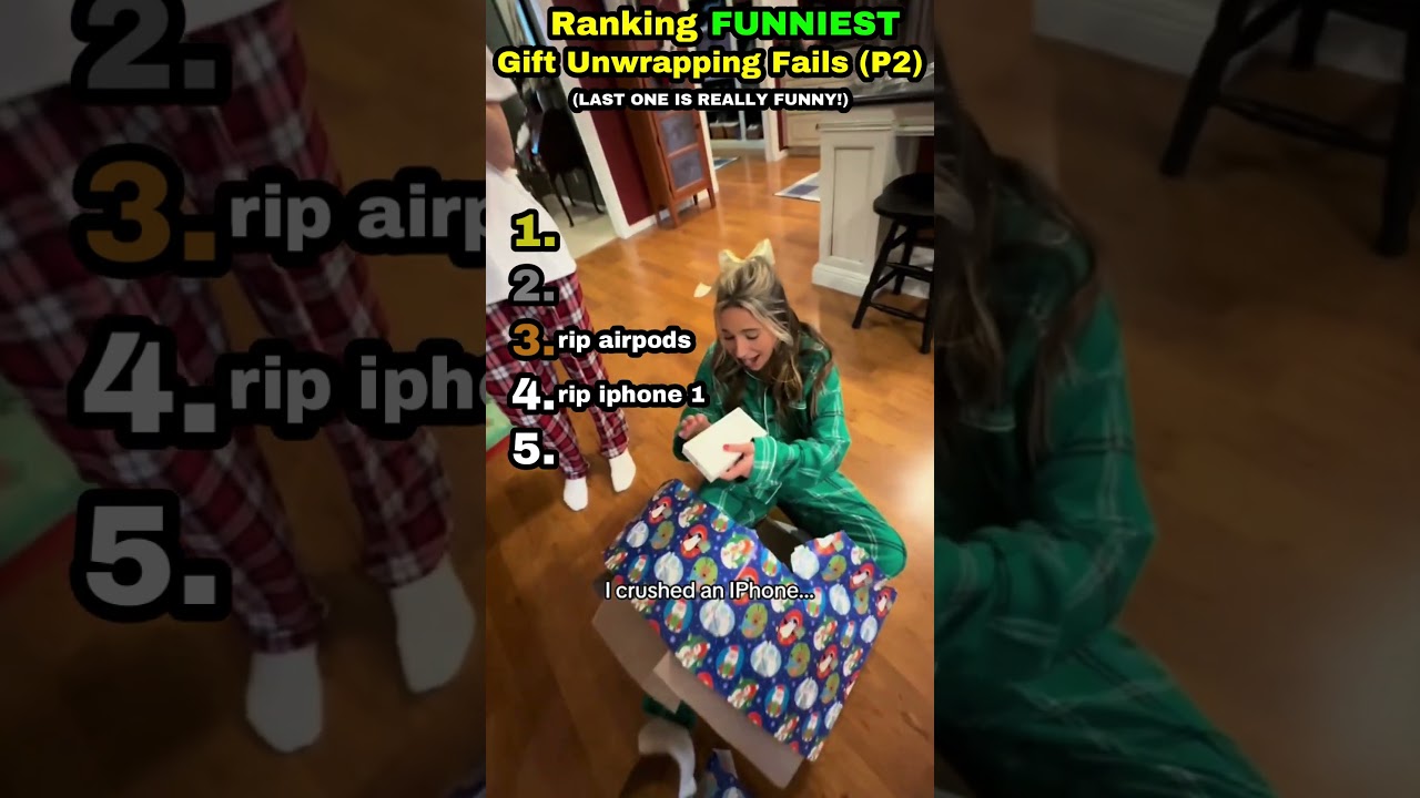 Ranking FUNNIEST Christmas Gift Unwrapping Fails 😂! P2 (Last One is Really Funny!)