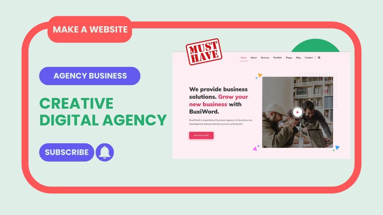 Creative Digital Agency Business Website | Digital Consultancy, Corporation Website Theme | Buxiword