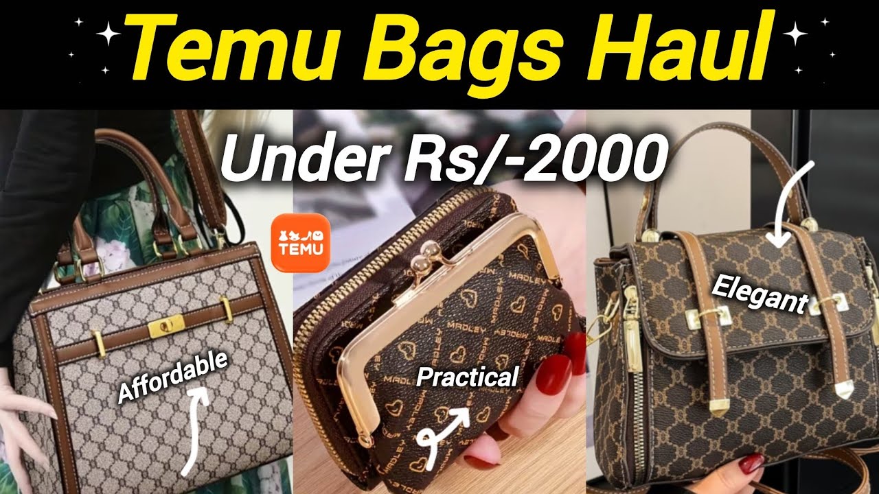 INSANE Temu Bags Haul 2026 😱 Crossbody, Tote, Handbag, Satchel & Wallet Dupes 🛍️✨