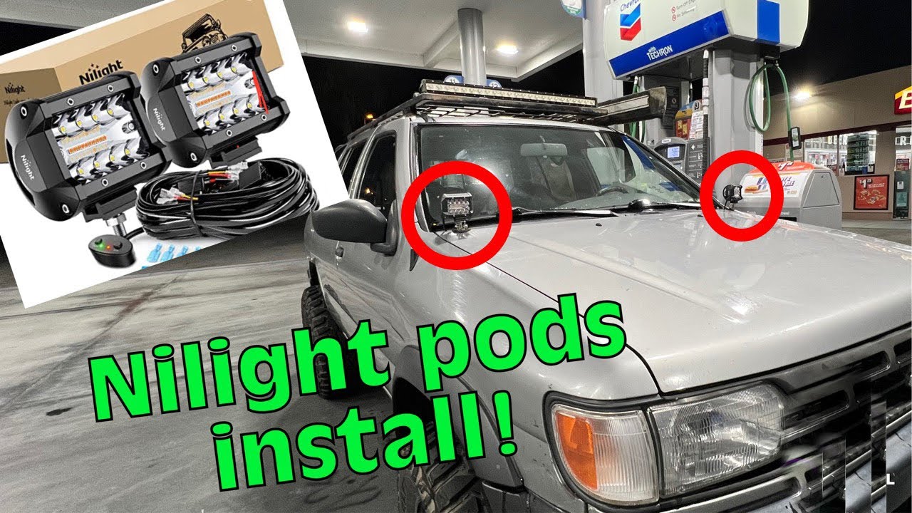 Installing the Nilight 2PCS 4Inch 60W LED Pods on my R50 Pathfinder