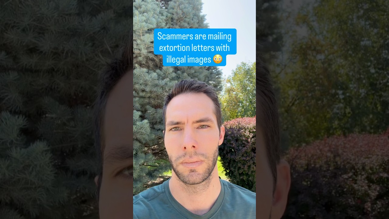 Scammers are mailing extortion letters with illegal images 😳 #cybersecurity #scamalert #dataprivacy