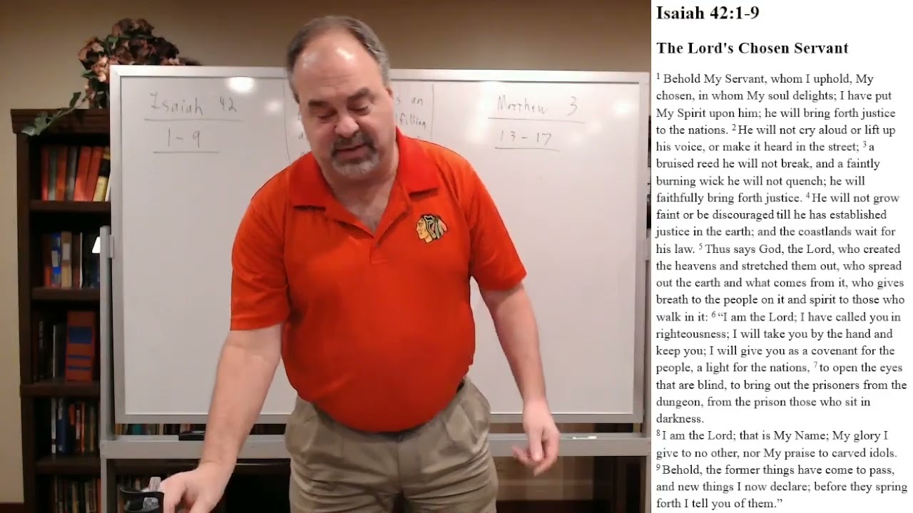 Trinity Lutheran Church Bible Study (Isaiah 42:1-9, Matthew 3:13-17) Rev Steve Wagner 1.7.26