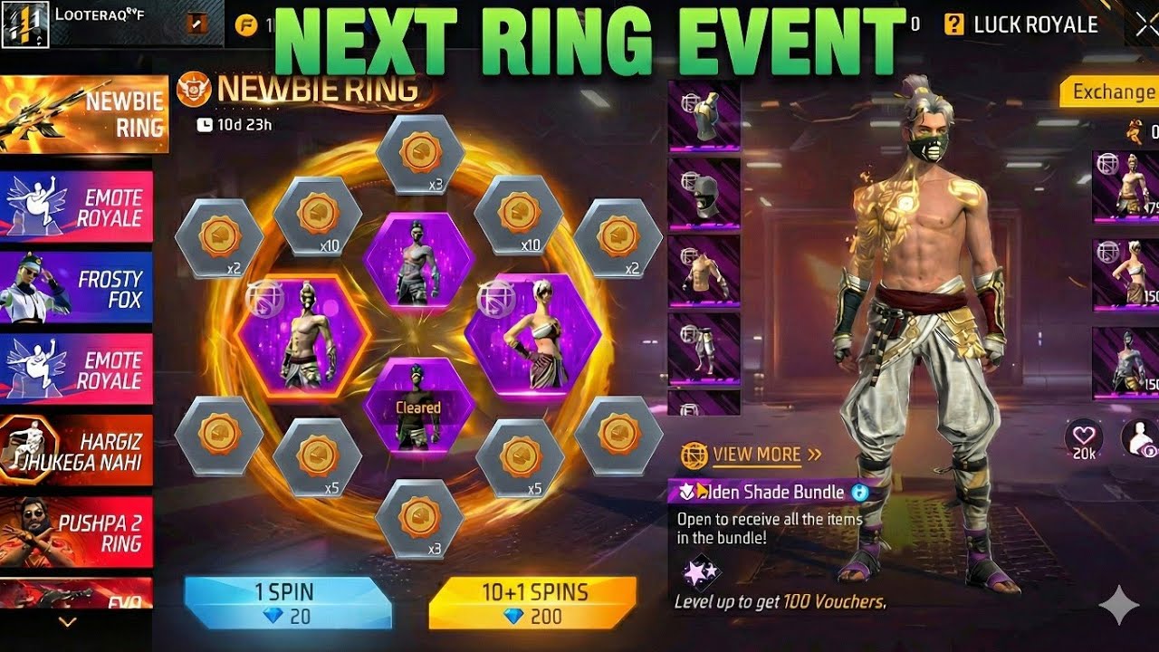 🤯Golden Shade Bundle Return Event Date Free Fire🤩🔥| Free Fire New Event Tamil | FF New Event Tamil 
