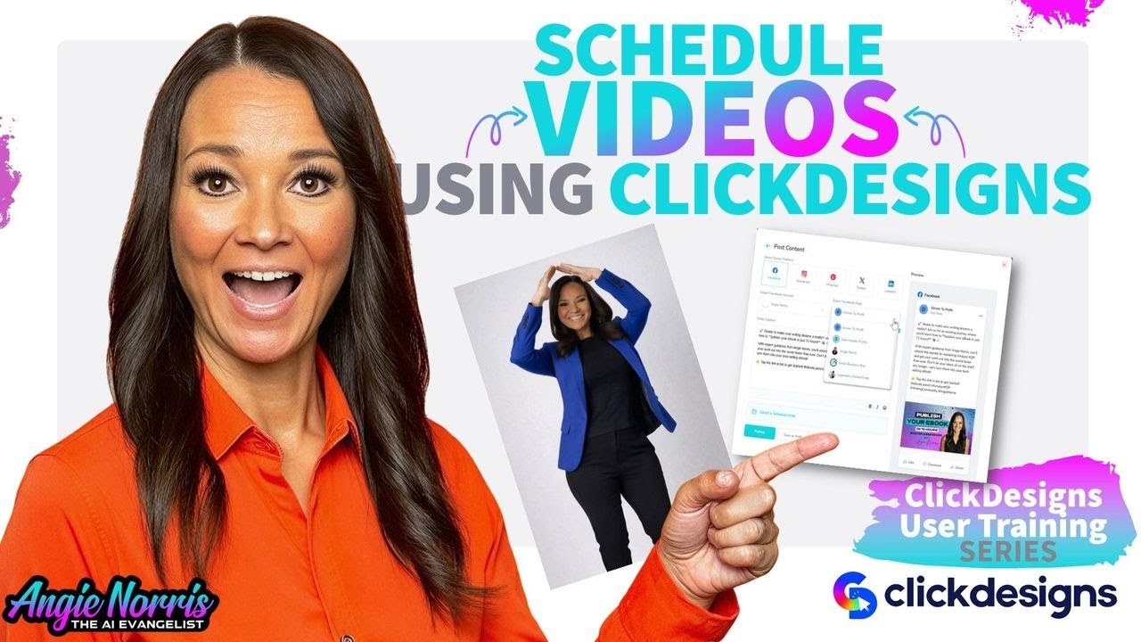 Schedule Videos Using ClickDesigns