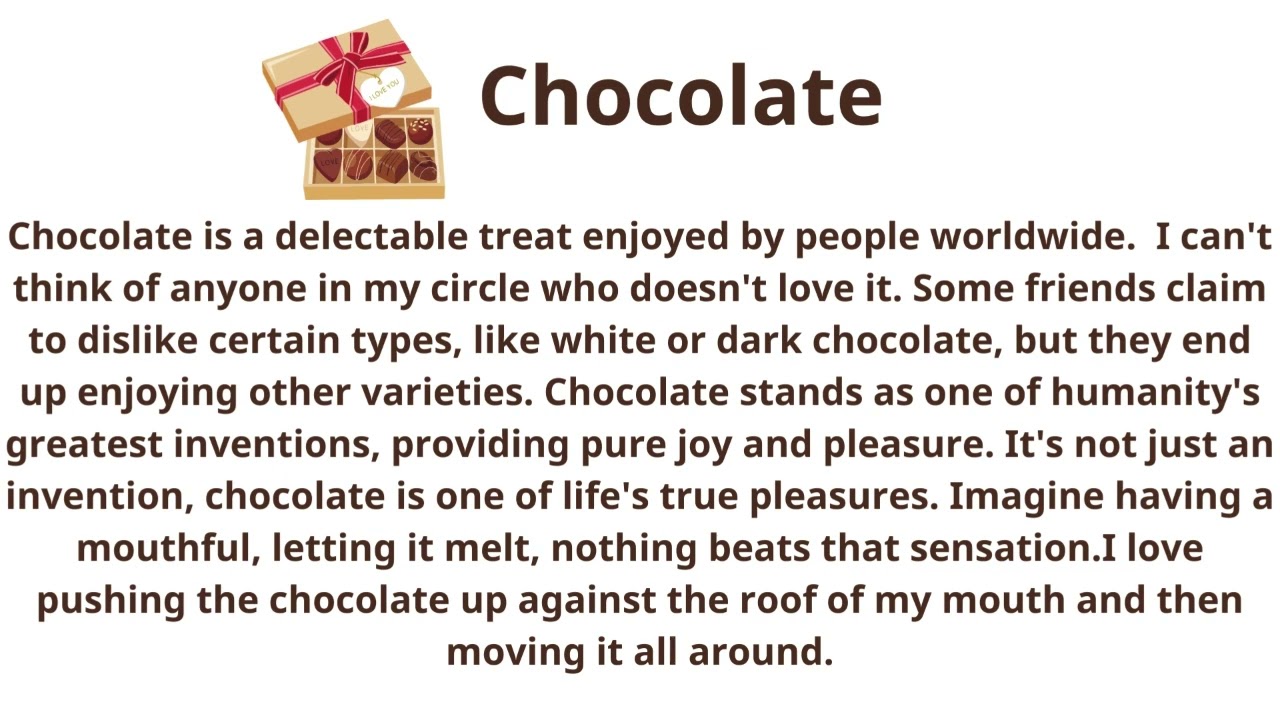 Chocolate | Practice English Listening and Speaking Skills