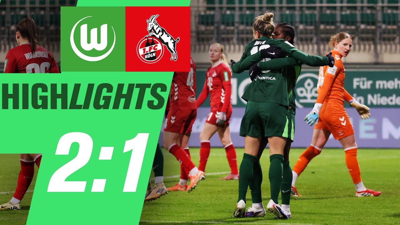 Zwei Tore von Beerensteyn zum Sieg | Highlights | VfL Wolfsburg - 1. FC Köln