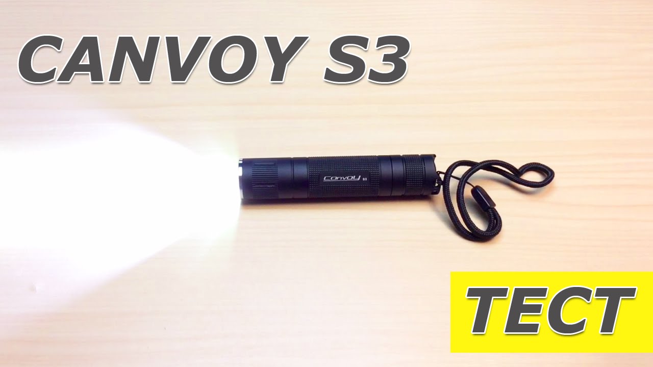 CONVOY S3 ОБЗОР И ТЕСТ ФОНАРИКА 18650