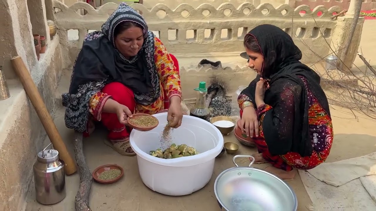 Village Life Enjoy Making Achar Racipy❤