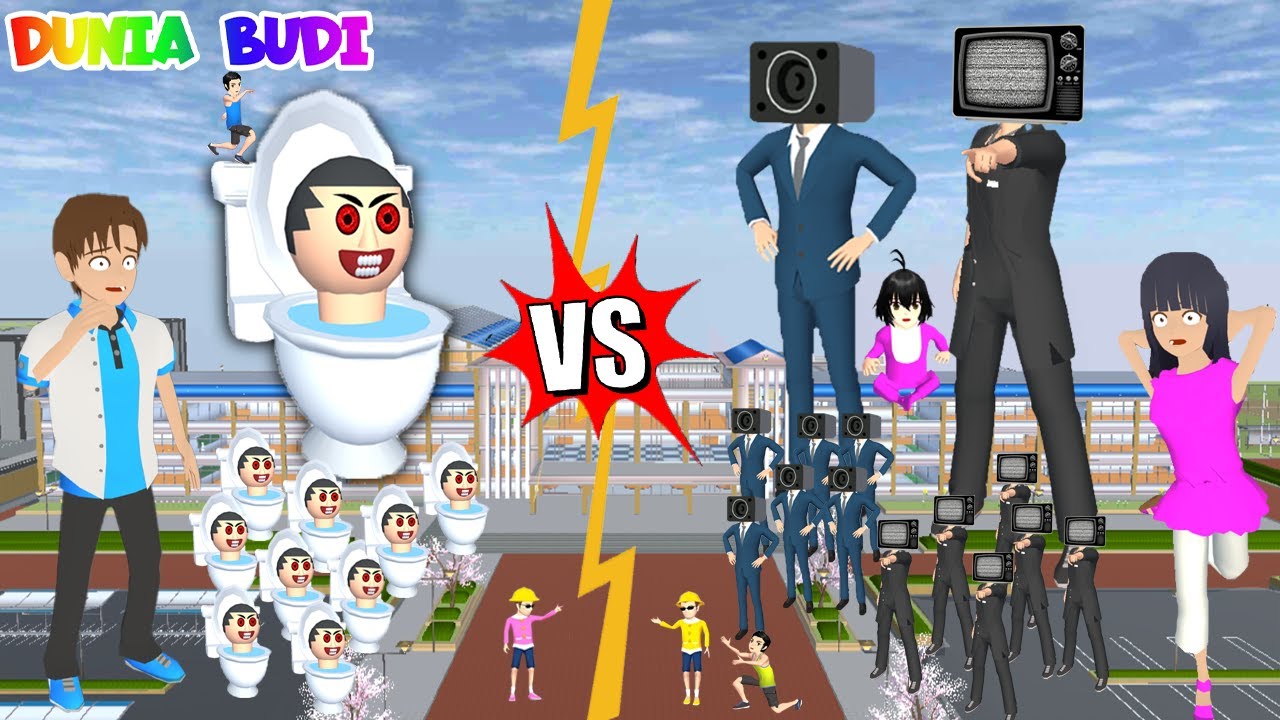 FULL MOVIE - Monster Skibidi Toilet Vs Radioman Dan Big TV Man Yuta Panik Celine Hilang | Sakura