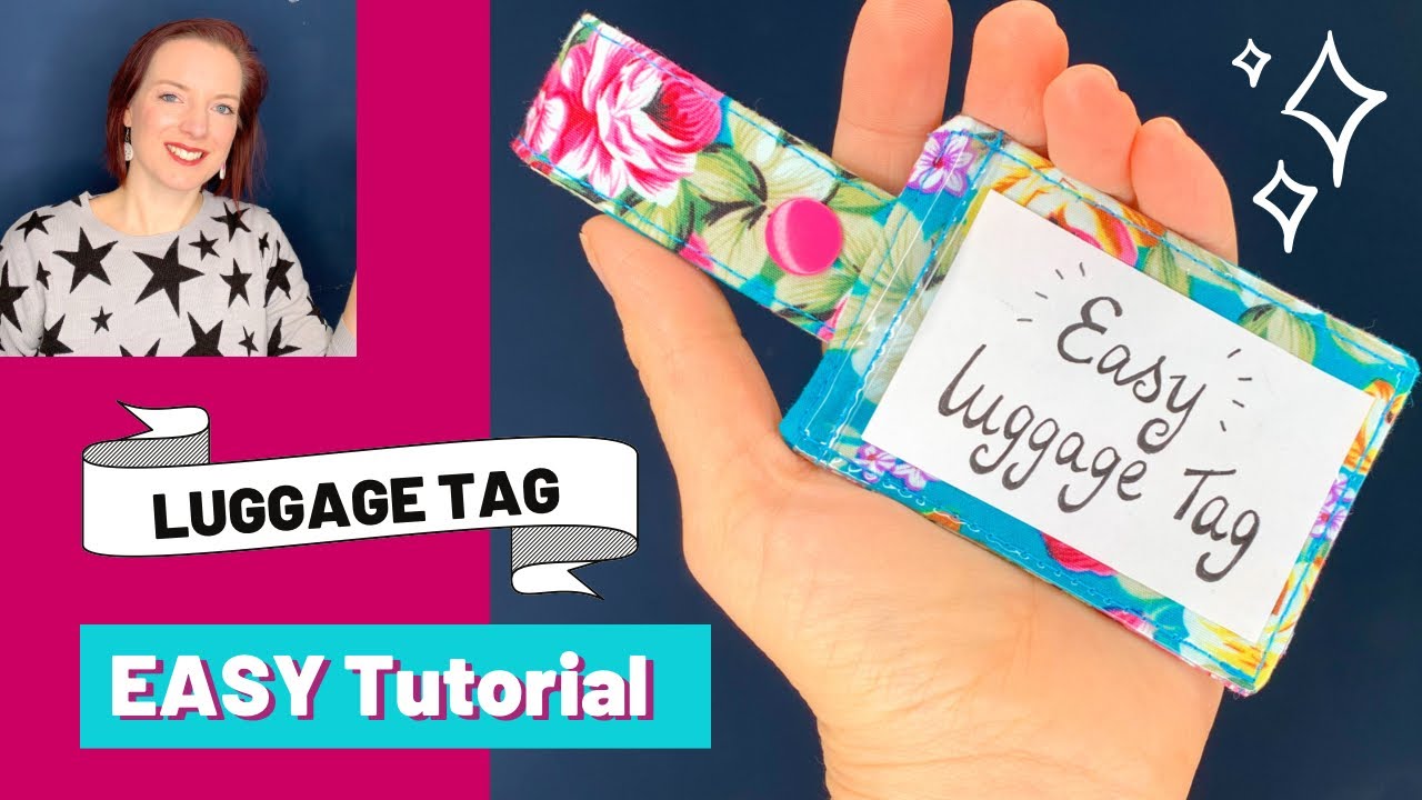 How To Make A Luggage Tag (The Easiest Free Pattern you'll find!)