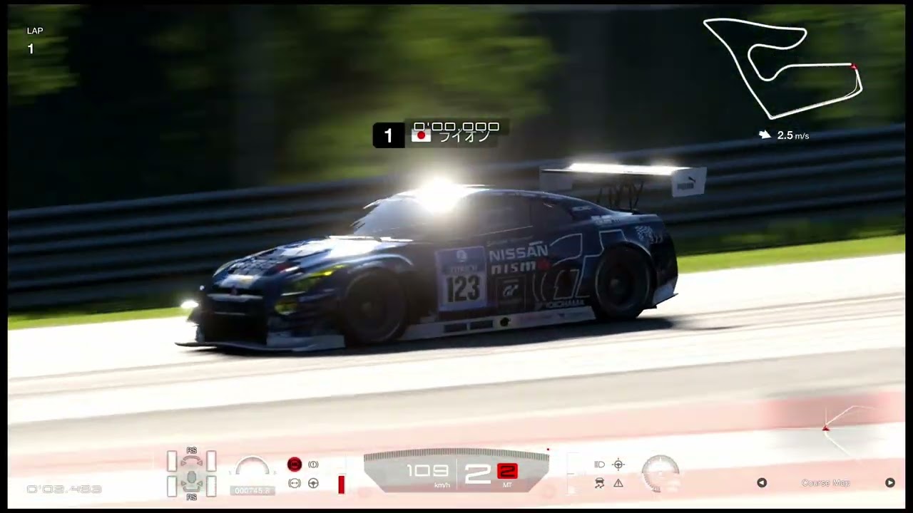 グランツーリスモ７　タイムアタック　レッドブル・リンク【1.29.880】GT-R　ニスモ GT3 13