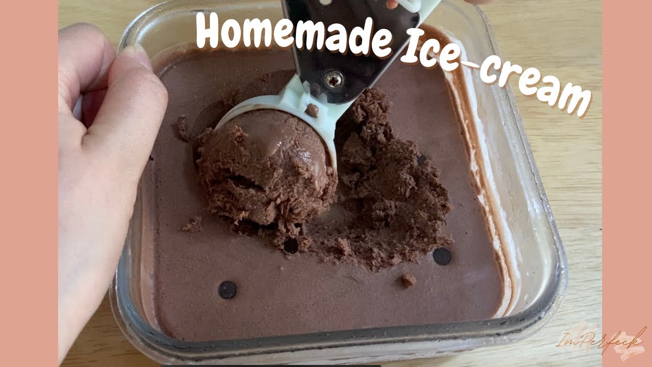 🌟 【十分鐘速成 - 無需雪糕機】自製朱古力雪糕｜【10 Minutes Recipe - No Machine】Homemade Chocolate Ice-cream 🌟
