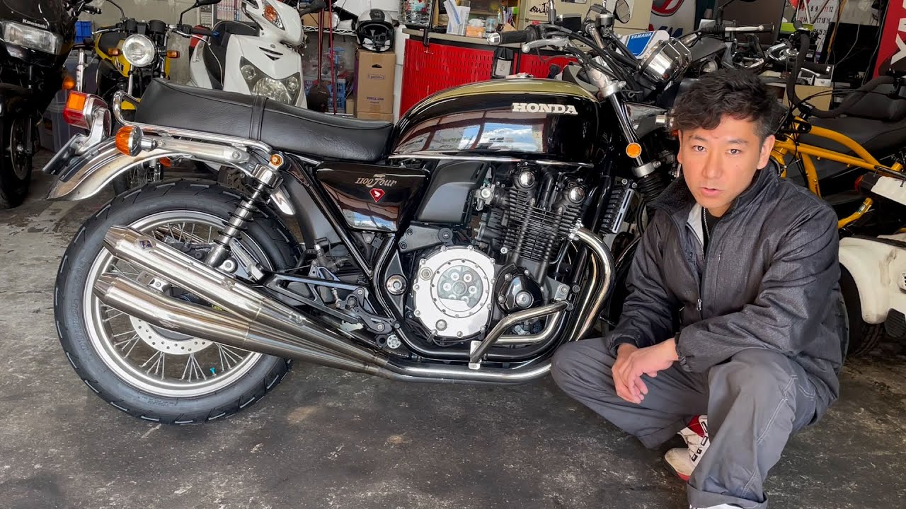 【CB1100 K10仕様】詳細と走行レビュー | カスタム多数 | ワイバンマフラー