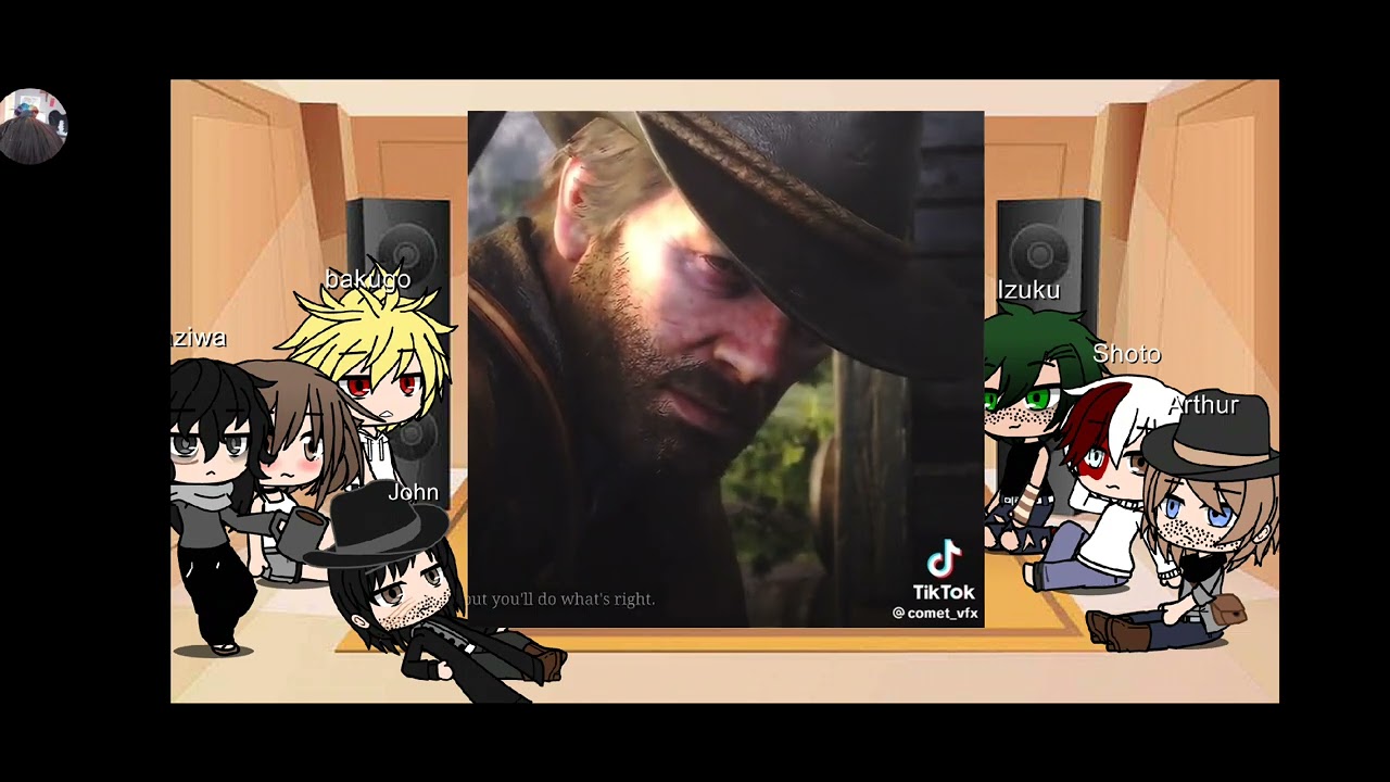 MHA react to Arthur Morgan and the gang ( not finished)