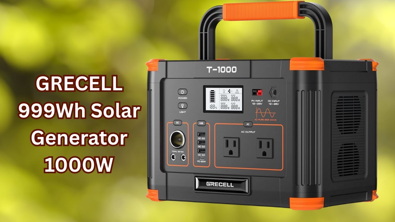 GRECELL 999Wh Solar Generator Portable Power Station &ndash; Reliable Power for Emergencies &ndash; REVIEW