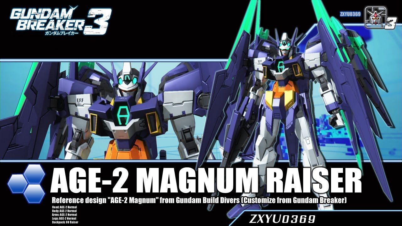 [PS4] Gundam Breaker 3 : AGE-2 Magnum Raiser