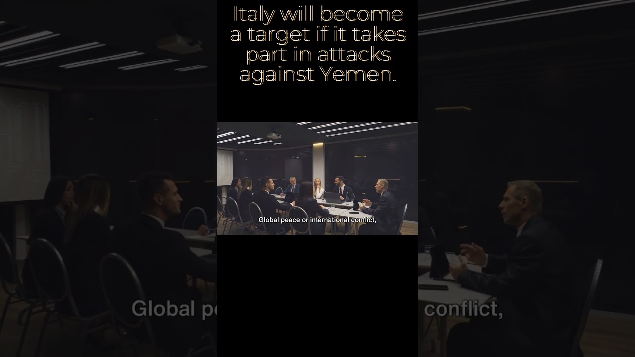 Houthi Leader Warns Italy of Consequences in Yemen Conflict #Short #YemenConflict