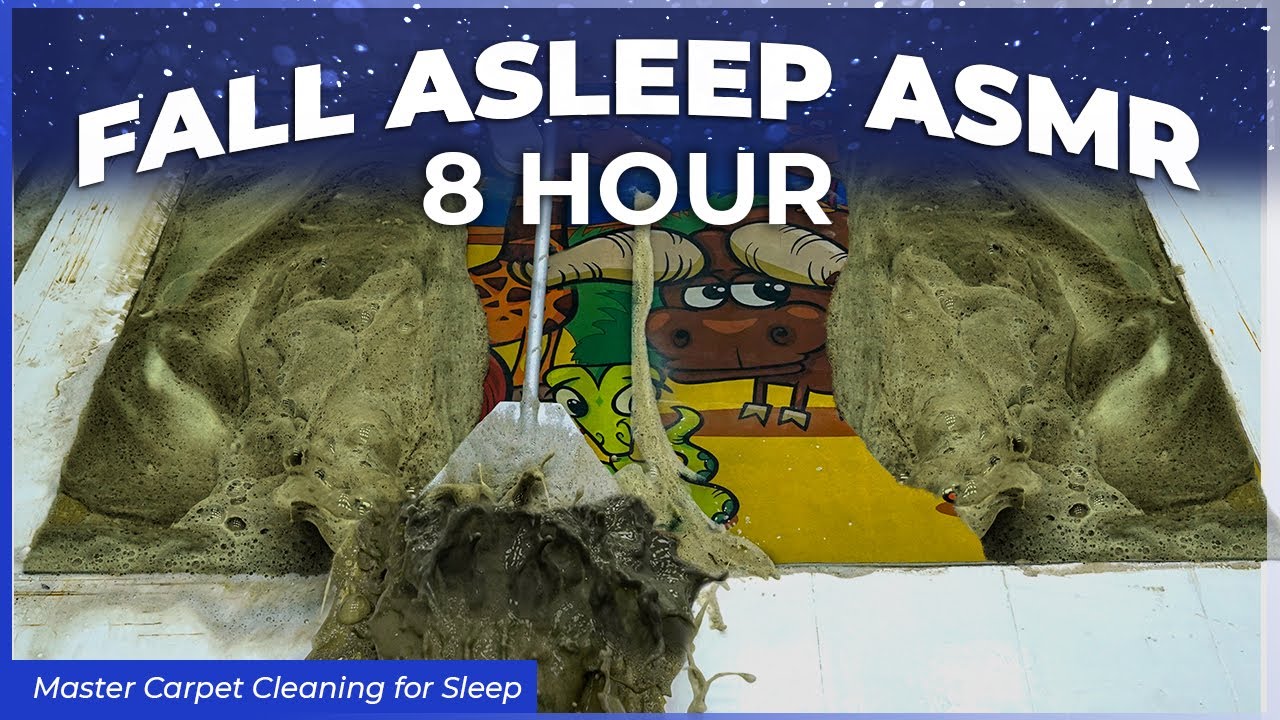 8 HOUR of Relaxing Carpet Cleaning - Relaxation - Stress Relief - Rest - ASMR sleep