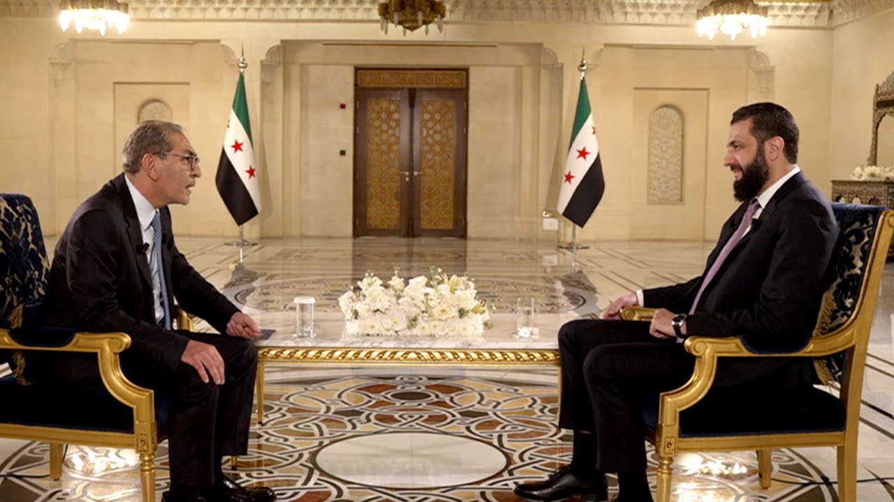 اللقاء الكامل للرئيس أحمد الشرع  الذي حجبته قناة شمس الكردية