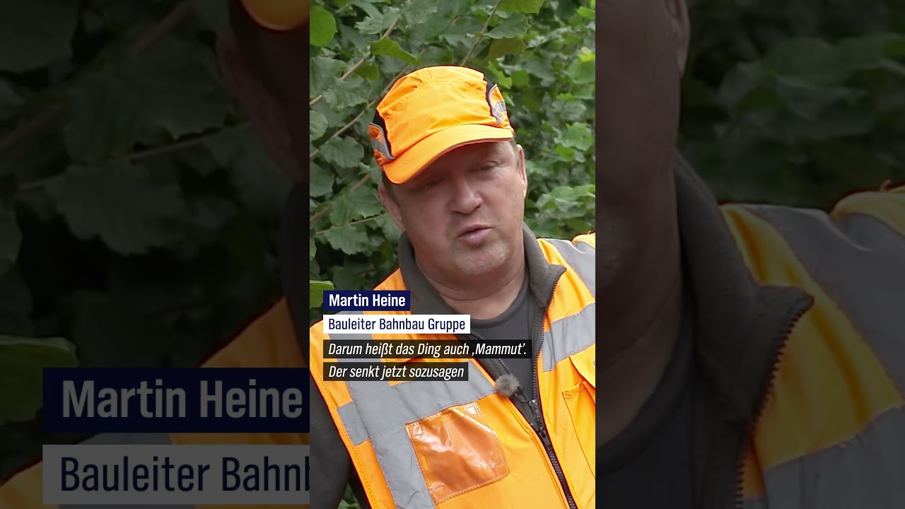 Gleisumbau mit dem 315-Tonnen-