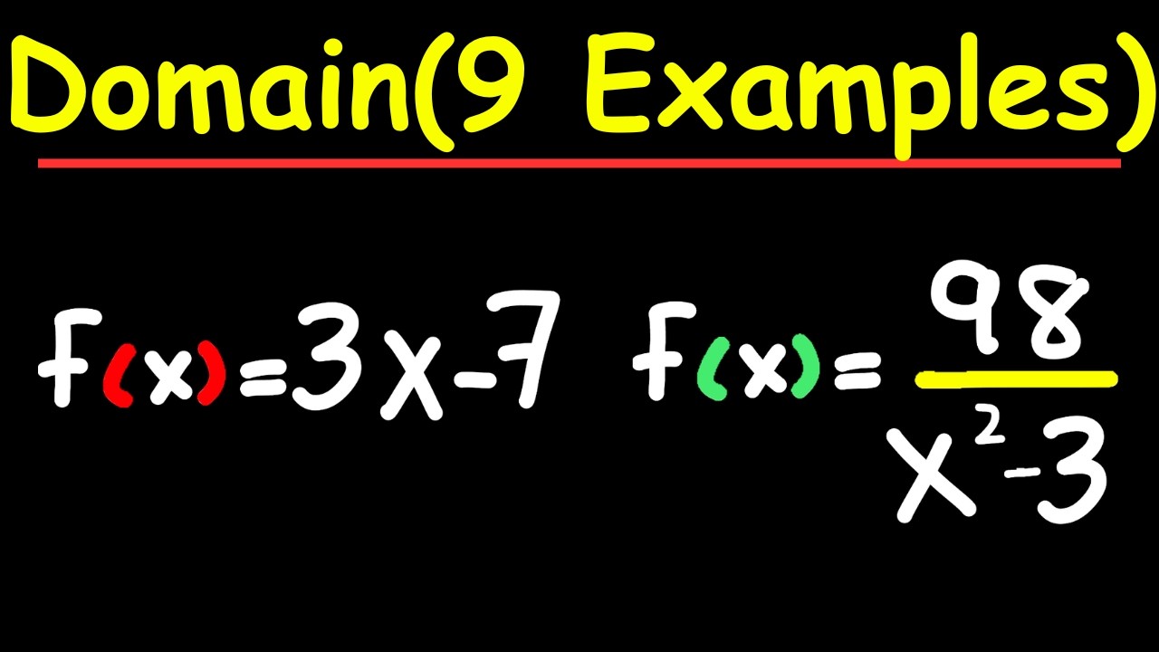 How to Find the Domain of a Function | Polynomial and Rational Function | Precalculus